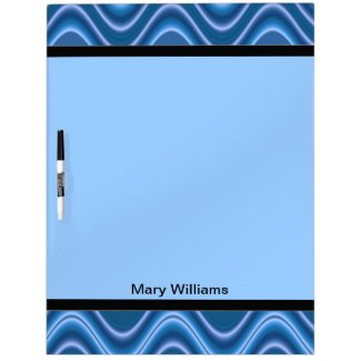 Blue Wave Abstract Dry-Erase Boards