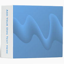 Blue Wave Abstract Image Design. Binder