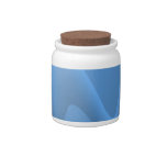 Blue Wave Abstract Image Design. Candy Jars