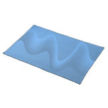 Blue Wave Abstract Image Design. Placemats