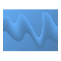 Blue Wave Abstract Image Design. Post Cards