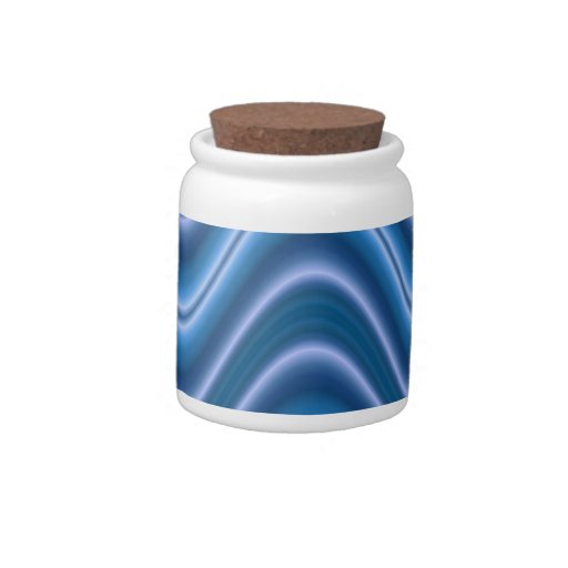blue wave candy dish