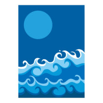 blue wave posters