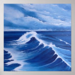 Blue Wave Print
