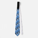 Blue Wave Stripes Tie by Kym_Moss Blue Wave Stripes Tie