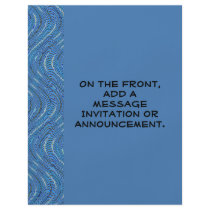 Blue waves flyers by DonnaGraysonAbstract Blue waves flyers