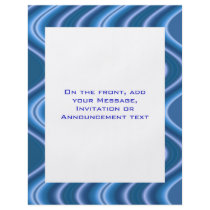 blue waves custom flyer