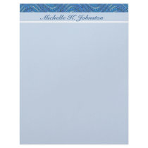 blue waves letterhead by DonnaGraysonAbstract blue waves letterhead