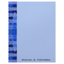 blue waves letterhead by DonnaGraysonAbstract blue waves letterhead