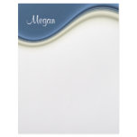 Blue Waves Personal Letterhead Stationery