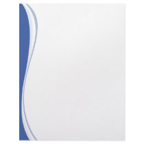 Blue Waves Side Customized Letterhead
