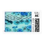 Blue Waves Stamp