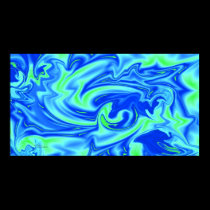 Blue Wavy Poster