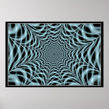 Blue Web Dream Posters