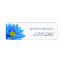Blue Wedding Address Label label
