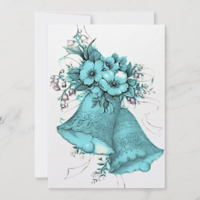 Complete Wedding Checklist on Blue Wedding Bells Invitation