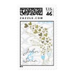 Blue Wedding Cheers Wedding RSVP / Save Date / TQ postage