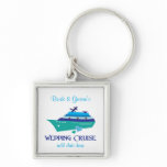 Blue Wedding Cruise Favors Key Chain