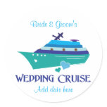 Blue Wedding Cruise stickers