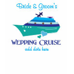 Blue Wedding Cruise T-shirt Favors