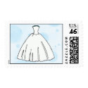 Blue Wedding Dress postage