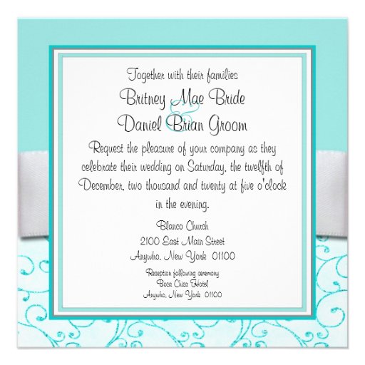 Blue Wedding Invitations
