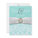 Blue Wedding Invitations 4.25" x 5.5"