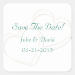 Blue Wedding Save The Date Stickers