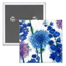 Blue Weeds Pins