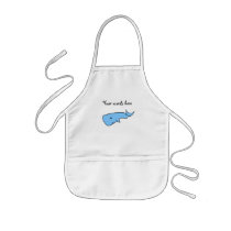 Blue whale apron