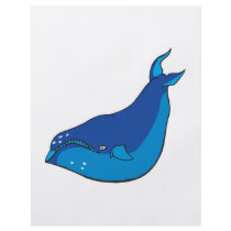 blue whale personalized flyer