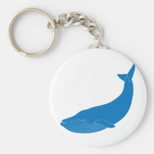 Blue Whale Marine Mammals Wildlife Oceans Keychains