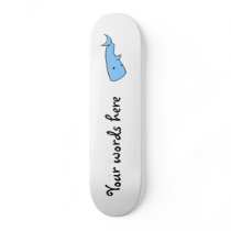 Blue whale custom skateboard
