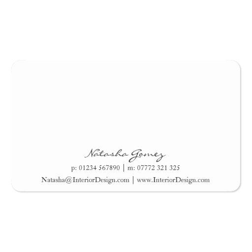 Blue & White Corporate Name Tag - Business Card (back side)