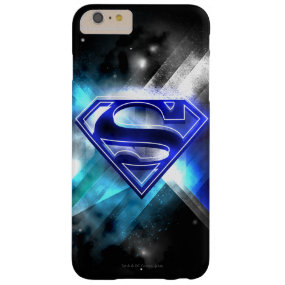 Blue-White Crystal Superman Logo Barely There iPhone 6 Plus Case