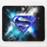 Blue-White Crystal Superman Logo Mousepad