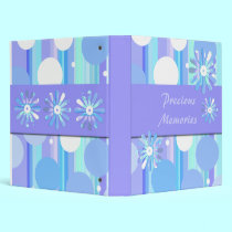 Blue & White Dots binders