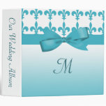Blue & White Fleur De Lis Wedding Binders