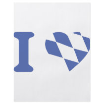 blue-white I love icon flyers