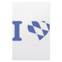 blue-white I love icon stationery