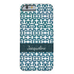 Blue White IKAT Tribal Pattern Uzbek Bohemian Boho Barely There iPhone 6 Case