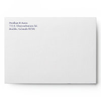 Blue & White Mum Wedding Invitation A7 Envelopes envelope