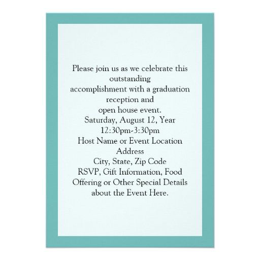 Blue/White Nursing School Graduation Announcement