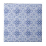 Blue & White Patterned Tile