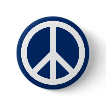 Blue & White Peace buttons