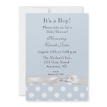 Blue White Polka Dots Invitation