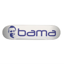 Blue, White & Purple Obama Skateboards
