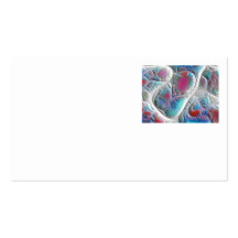 Blue & White Quilt - Magenta & Aqua Delight Business Card Templates