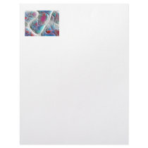Blue & White Quilt - Magenta & Aqua Delight