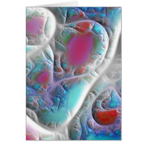 Blue & White Quilt - Magenta & Aqua Delight V cards